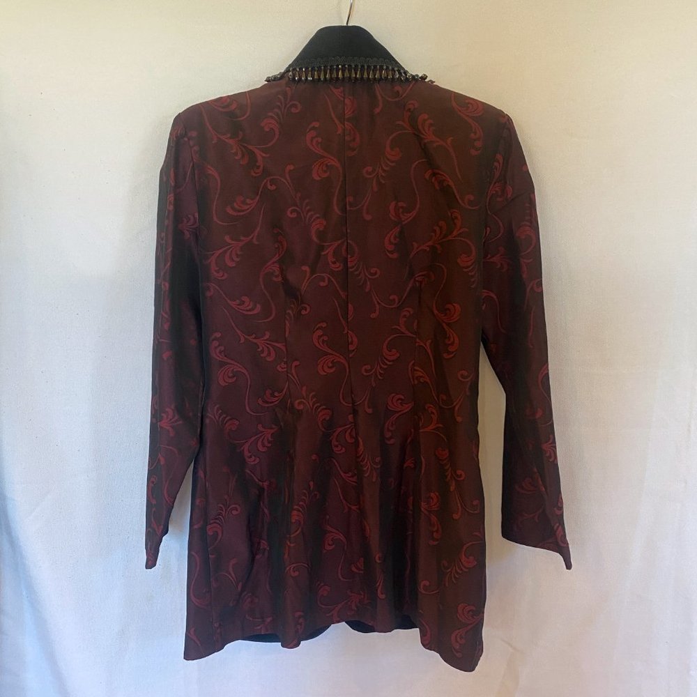 Vintage Sue Wong Brocade Velvet beaded collar Pant Suit Set - Picture 12 of 14